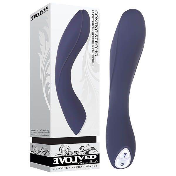 Evolved Coming Strong - Navy Blue 119 cm (7.5) USB Rechargeable Vibrator