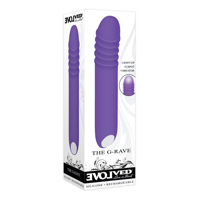 Evolved The G-Rave - Purple 15.1 cm USB Rechargeable Vibrator