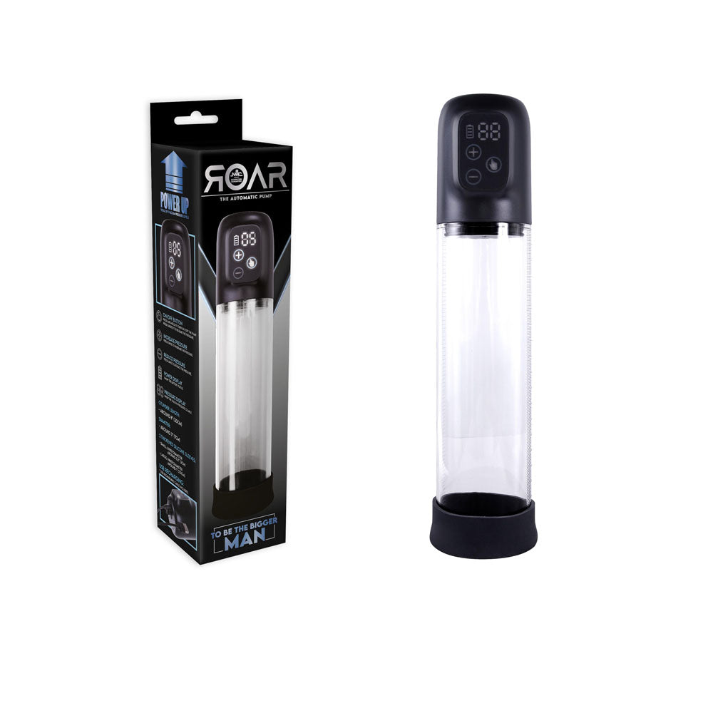 Roar - Clear 20 cm USB Rechargeable Penis Pump