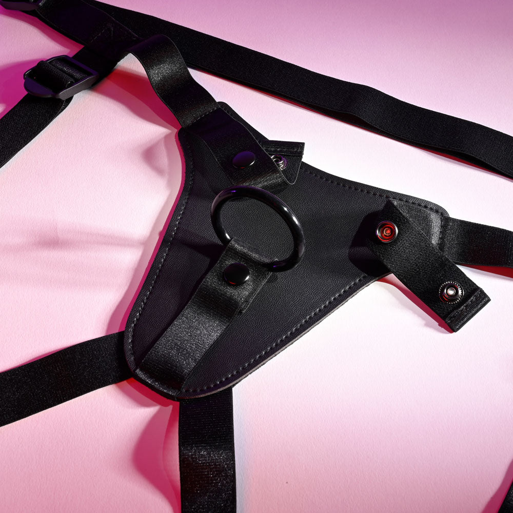 Gender X PLEASURE HARNESS - Black Adjustable Harness (No Probe Included)