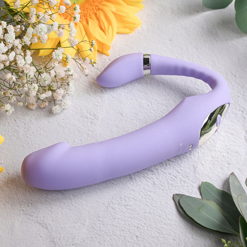 Gender X ORGASMIC ORCHID - Lilac 19 cm USB Rechargeable Strapless-Strap-On