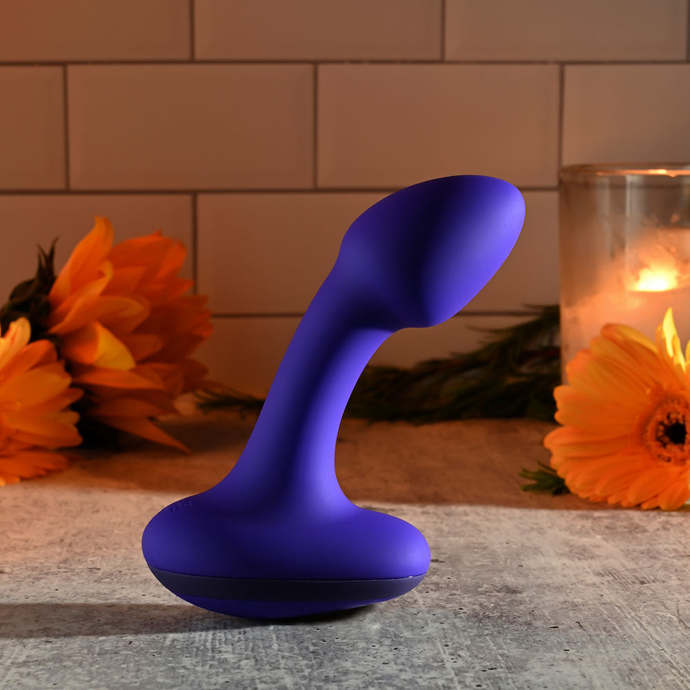 Gender X ANYBODYS PLUG - Blue 11.4 cm USB Rechargeable Vibrating Butt Plug