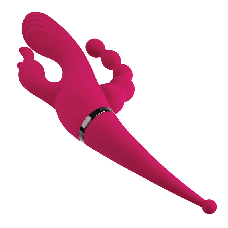 Gender X FOUR BY FOUR - Pink 27.5 cm USB Rechargeable Multi Vibrator