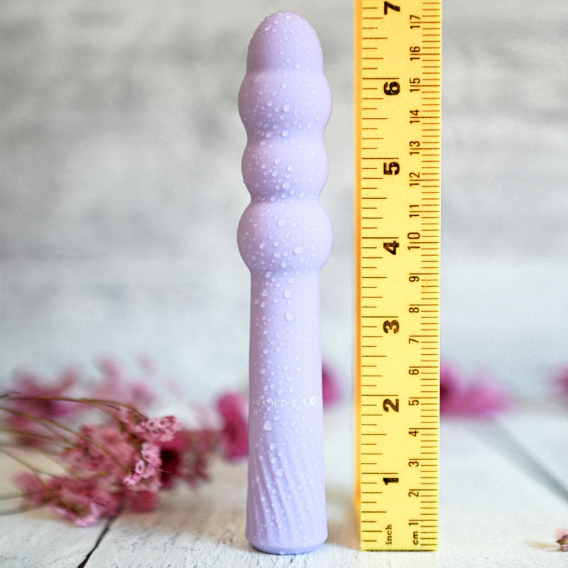 Gender X BUMPY RIDE - Purple 17.4 cm USB Rechargeable Vibrator