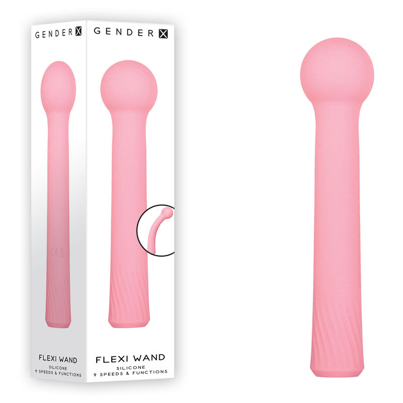 Gender X FLEXI WAND - Pink 16.6 cm USB Rechargeable Vibrator