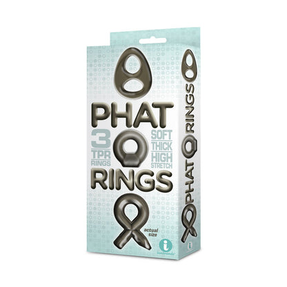 The 9s Phat Rings - Smoke Cock Rings - Set of 3