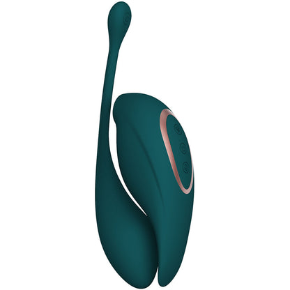 Twitch 2 - Green - Green US Rechargeable Suction Vibrator with Remote Vibrating Egg