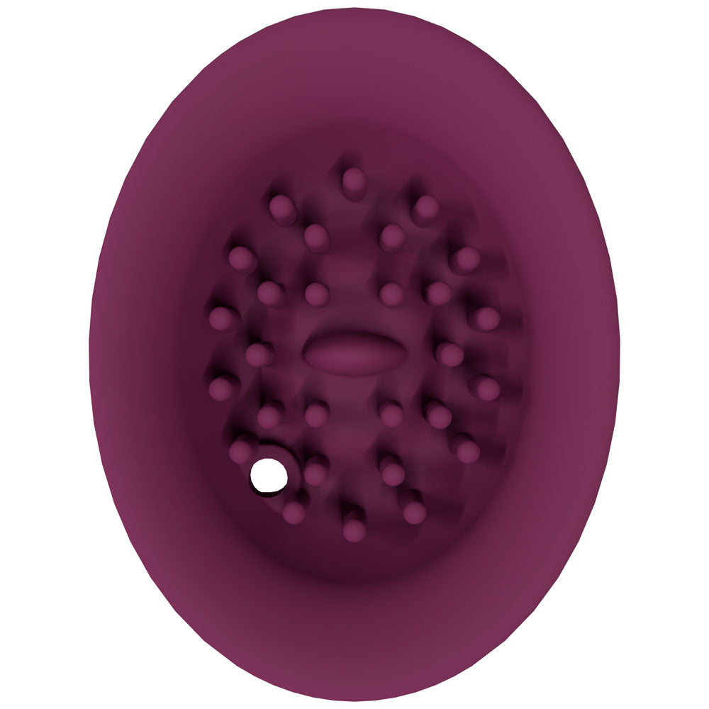 Twitch 3 - Burgundy - Burgundy USB Rechargeable Suction Vibrator