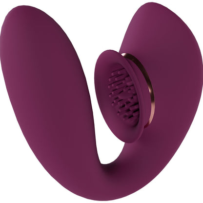 Twitch 3 - Burgundy - Burgundy USB Rechargeable Suction Vibrator