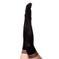 Kixies DANIELLE Black Solid Opaque Thigh Highs - Black - Size B