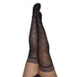 Kixies ANNA Sheer Black Diamond Thigh Highs - Black - Size C