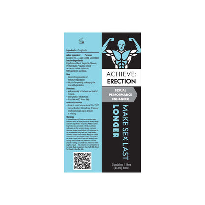 Achieve: Erection - Sexual Performance Enhancer for Men - 44 ml Tube