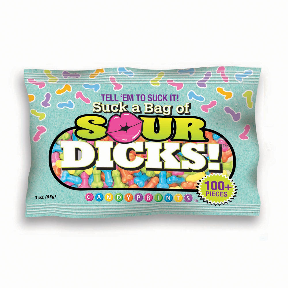 Suck A Bag Of Sour Dicks! - Novelty Pecker Lollies - 84 grams