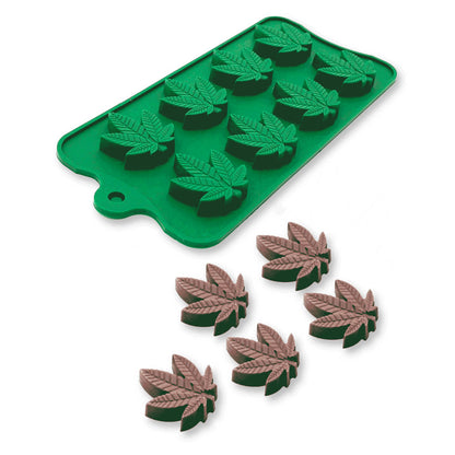 Cannabis Silicone Weed Leaf Ice Mould - Makes 8 Ice Leaves