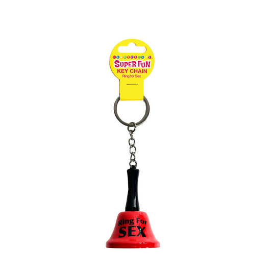 Super Fun Key Chain - Ring For Sex - Novelty Bell Keychain