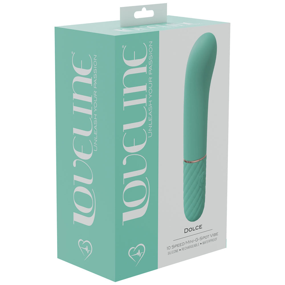 LOVELINE Dulce - Green - Green 12 cm USB Rechargeable Vibrator