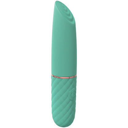 LOVELINE Beso - Green - Green 10.6 cm USB Rechargeable Mini Lipstick Vibrator