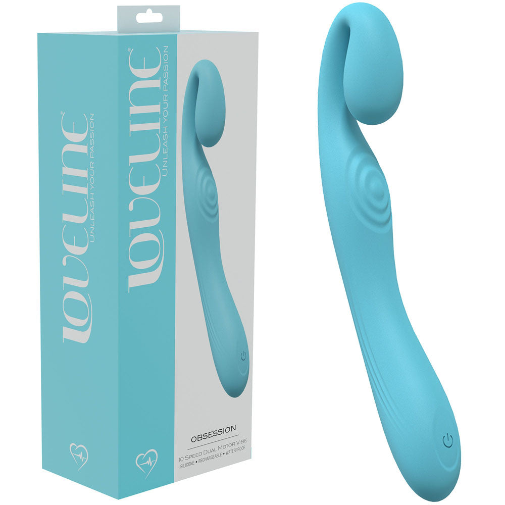 LOVELINE Obsession - Blue - Blue 18.4 cm USB Rechargeable Vibrator