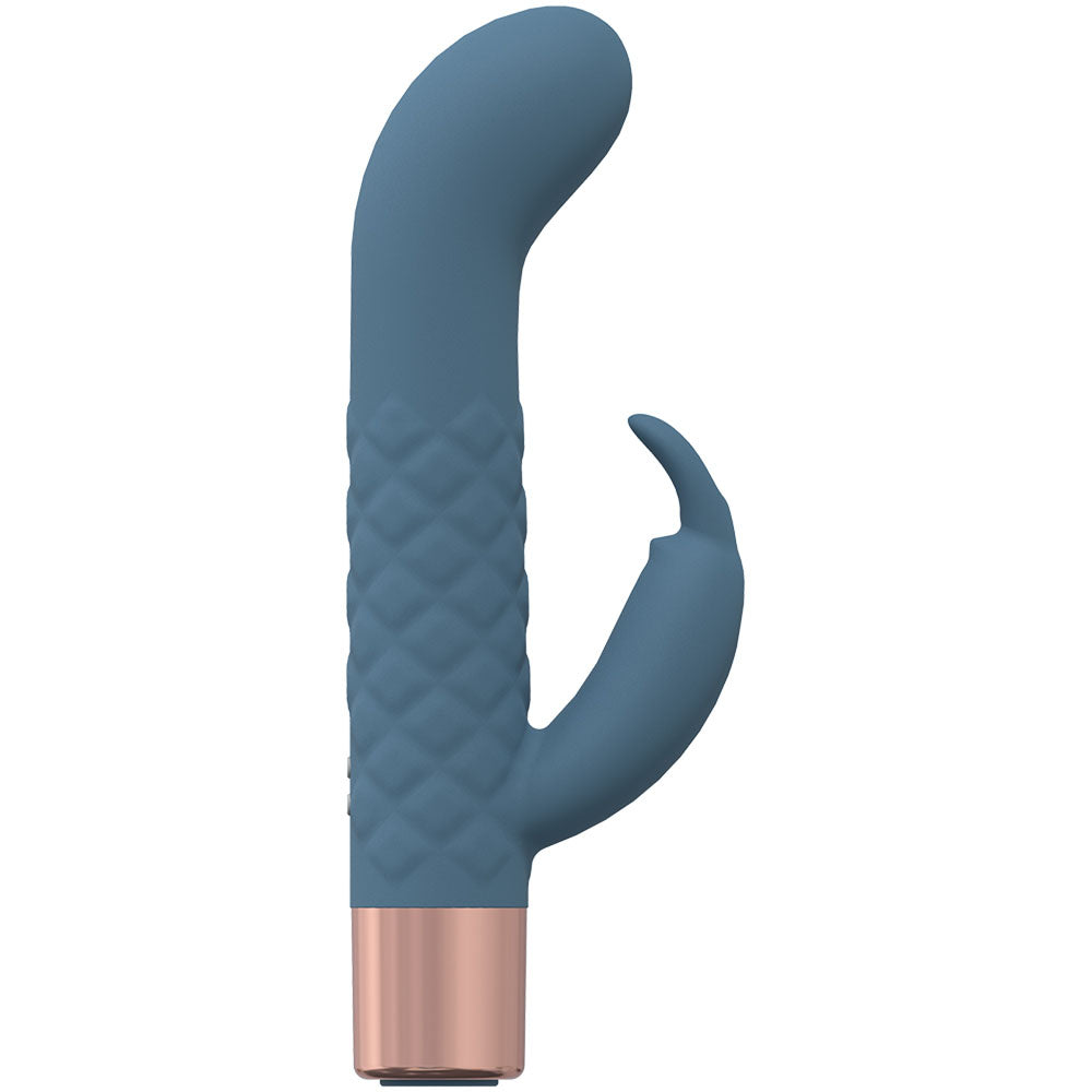 LOVELINE Devotion - Blue - Blue 14.2 cm USB Rechargeable Rabbit Vibrator