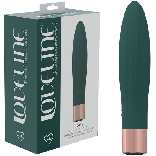 LOVELINE Fame - Green - Green 14.4 cm USB Rechargeable Vibrator