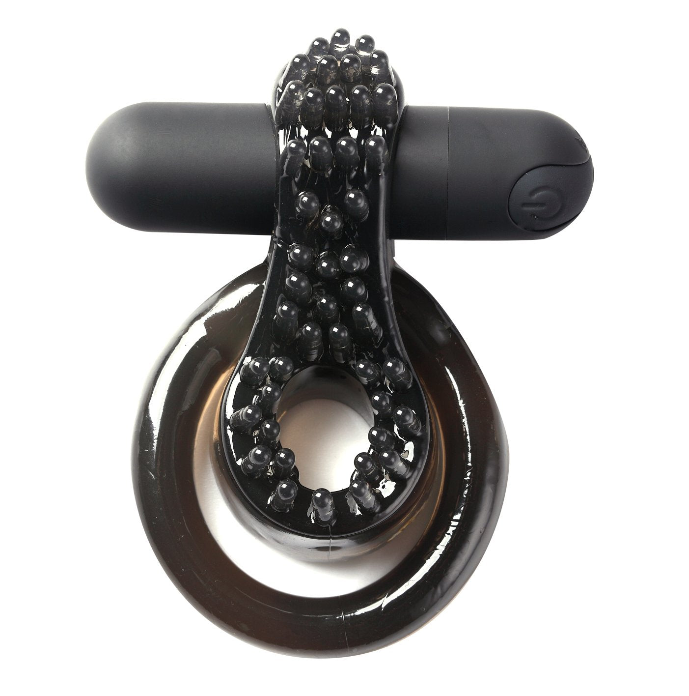 Maia Jagger - Black USB Rechargeable Vibrating Cock & Ball Ring