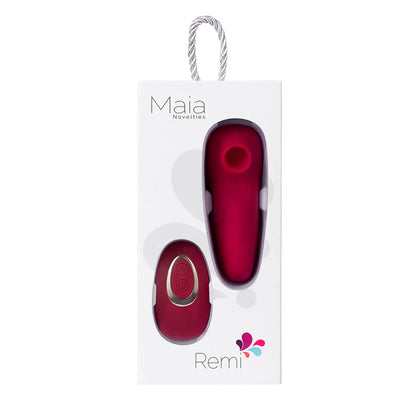 Maia Remi - Red USB Rechargeable Panty Vibe with Suction