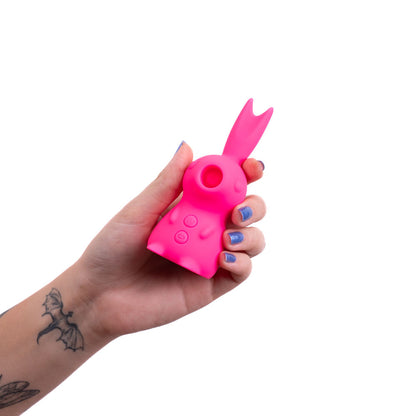 Maia HUNNI - Pink USB Rechargeable Sucking, Licking & Vibrating Stimulator