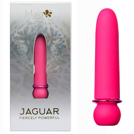 Maia JAGUAR - Pink - Pink 10.1 cm USB Rechargeable Bullet