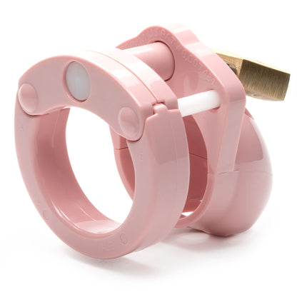 Mini-Me Black Chastity Cock Cage Kit - Pink - Pink 1.25 Inch Cock Cage Kit