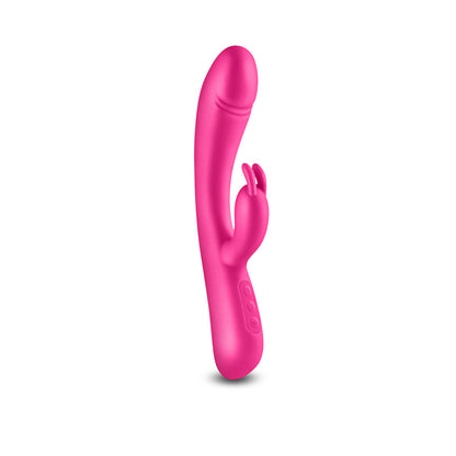 Royals - Divine - Metallic Pink - Metallic Pink 22.2 cm USB Rechargeable Rabbit Vibrator