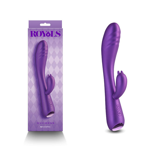 Royals - Duchess - Metallic Purple - Metallic Purple 21.2 cm USB Rechargeable Rabbit Vibrator