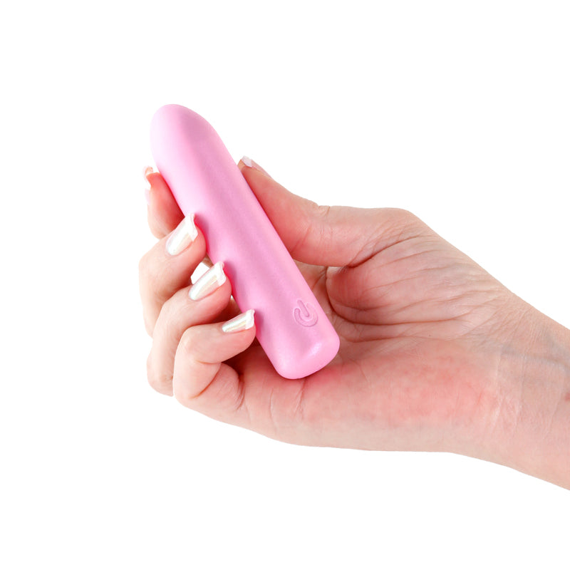 Seduction - Roxy - Metallic Pink - Metallic Pink 9 cm USB Rechargeable Vibrating Bullet