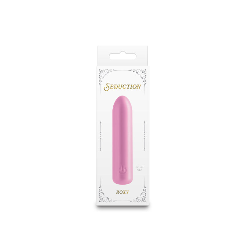 Seduction - Roxy - Metallic Pink - Metallic Pink 9 cm USB Rechargeable Vibrating Bullet