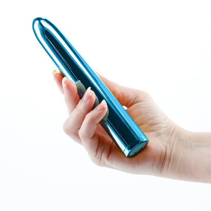 Chroma - Teal - Metallic Teal 17 cm USB Rechargeable Vibrator