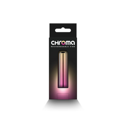 Chroma Sunrise - Small - Metallic Pink/Gold 6.8 cm USB Rechargeable Bullet