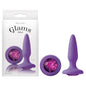 Glams Mini - Purple 8.4 cm (3.3'') Butt Plug with Sparkling Gem