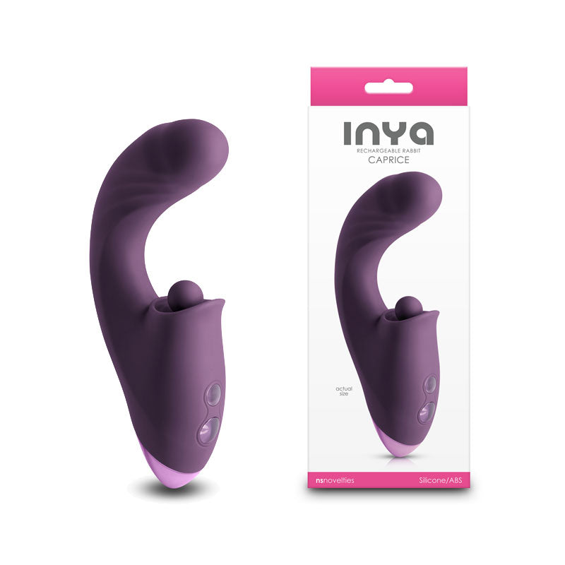 INYA Caprice - Purple - Purple 17.7 cm USB Rechargeable Vibrator with Clitoral Thumper