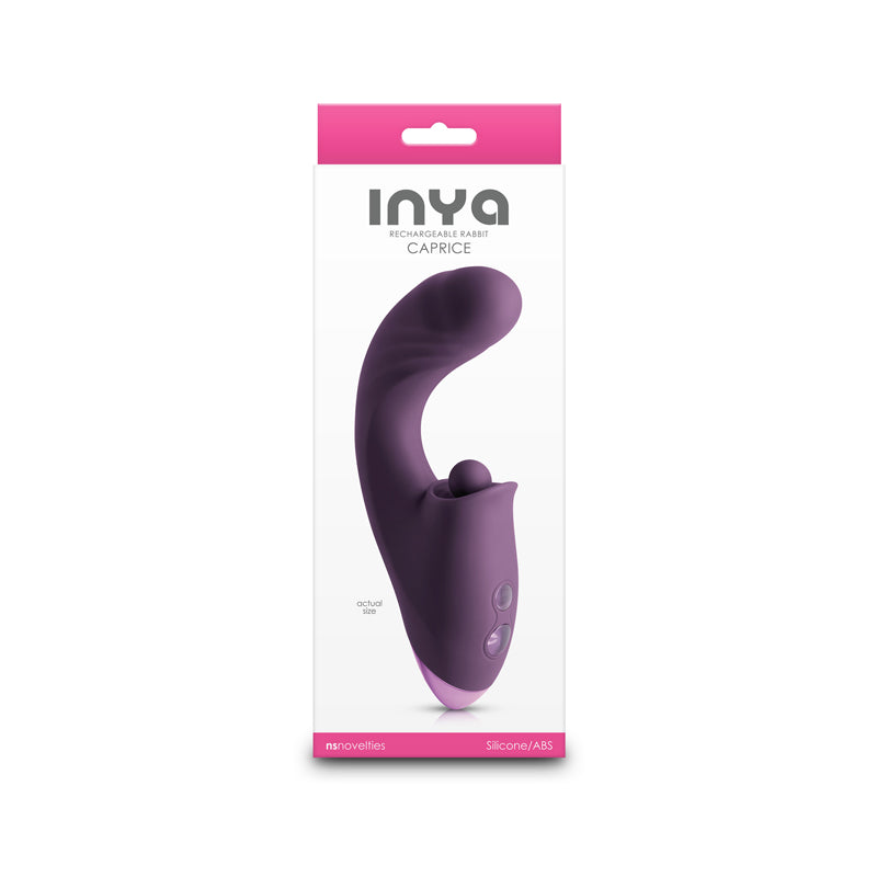 INYA Caprice - Purple - Purple 17.7 cm USB Rechargeable Vibrator with Clitoral Thumper