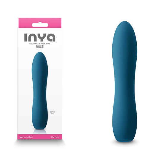 INYA Ruse - Teal - Teal 13.8 cm USB Rechargeable Vibrator