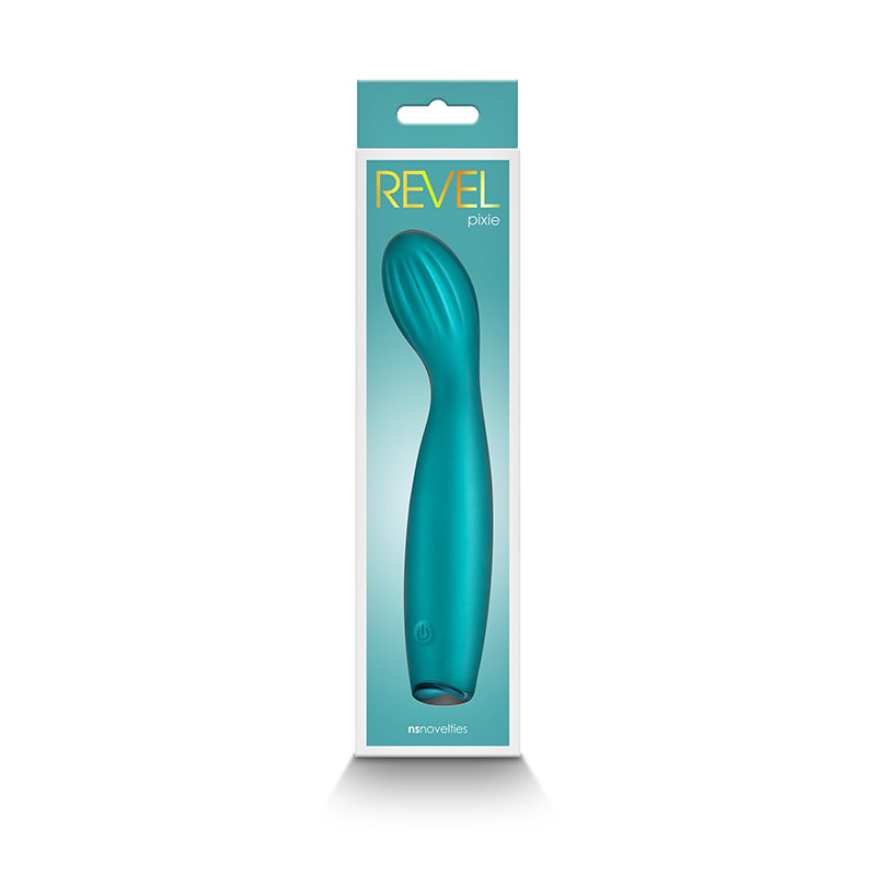 Revel Pixie - Teal - Teal 17.3 cm USB Rechargeable Vibrator