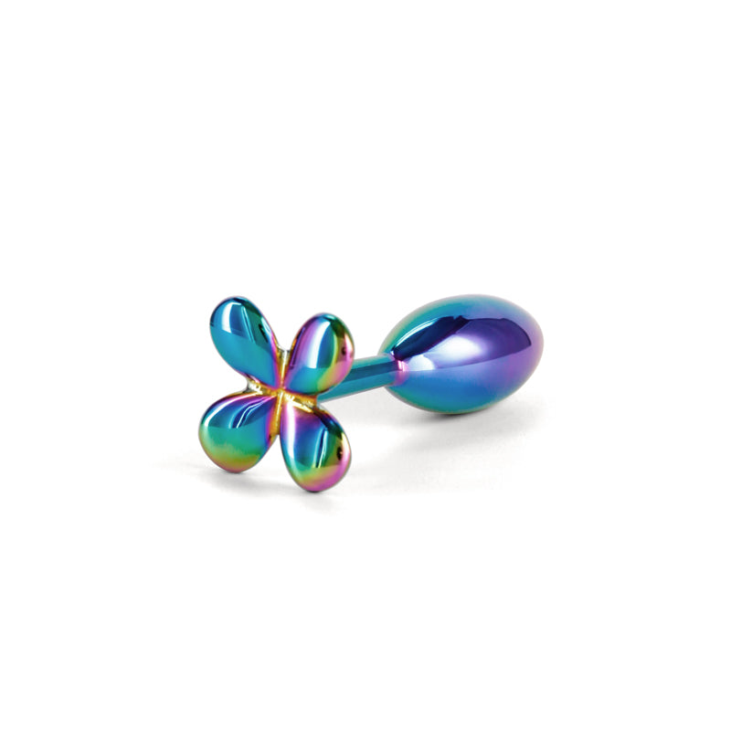 Rear Assets Clover - Multicolour - Multicoloured 9.2 cm Metallic Butt Plug