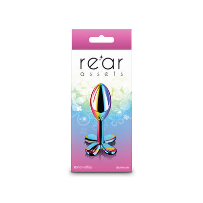 Rear Assets Clover - Multicolour - Multicoloured 9.2 cm Metallic Butt Plug