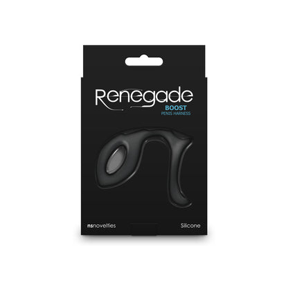 Renegade Boost - Black - Black Penis Harness