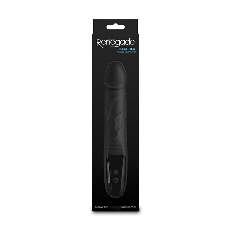 Renegade Electrica - Black - Black 22.9 cm USB Rechargeable Vibrator