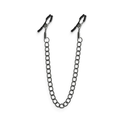 Bound Nipple Clamps - DC2 - Gunmetal - Gunmetal Nipple Clamps with Chain