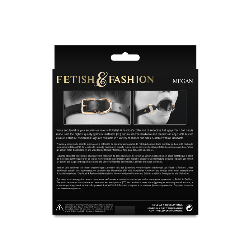 Fetish & Fashion - Megan - Black - Black Mouth Restraint