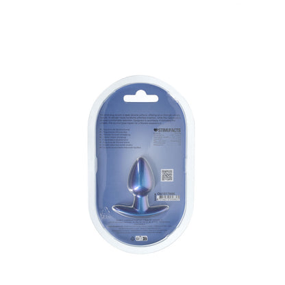 OUCH! Anal Plug - Small - Metallic Blue - Metallic Blue 6.5 cm Small Butt Plug