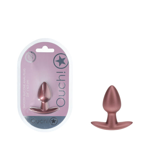 OUCH! Anal Plug - Small - Rose Gold - Rose Gold 6.5 cm Small Butt Plug