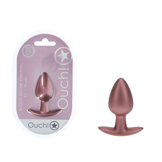 OUCH! Anal Plug - Medium - Rose Gold - Rose Gold 7.9 cm Medium Butt Plug