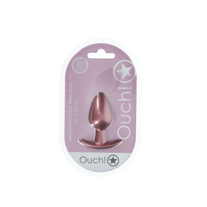 OUCH! Anal Plug - Medium - Rose Gold - Rose Gold 7.9 cm Medium Butt Plug